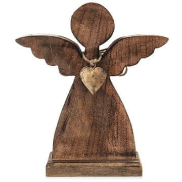 Orion Lesena figurica božičnega angela MANGO 27x30 cm