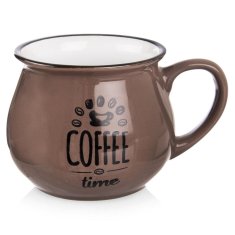 shumee Keramična skodelica za kavo rjava 320 ml
