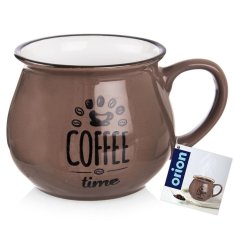 shumee Keramična skodelica za kavo rjava 320 ml