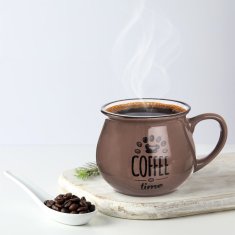 shumee Keramična skodelica za kavo rjava 320 ml