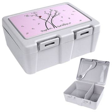 shumee Posoda za zajtrk z jedilnim priborom SRCE 1 l