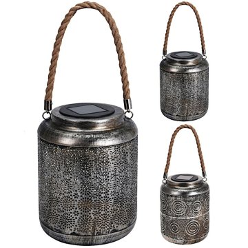 shumee Sončna vrtna svetilka, kovinska, 19,5 cm