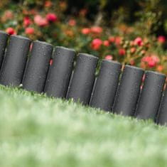 Artemis 10x Plastic Garden Palisade Gray Border Travnik za ograjo 250 cm