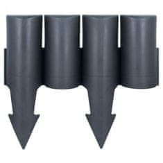 Artemis 10x Plastic Garden Palisade Gray Border Travnik za ograjo 250 cm
