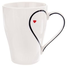 shumee Porcelanasta skodelica v obliki srca 380 ml