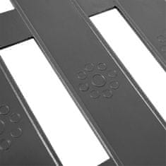 Artemis 10x Plastična vrtna ograja Siva obrobna palisadna trata 2 m