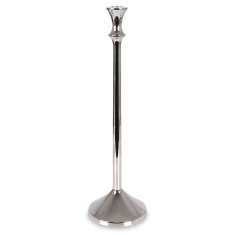 shumee Srebrni aluminijasti svečnik 40 cm