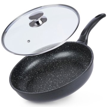 shumee Granitna ponev s steklenim pokrovom GRANDE 28 cm