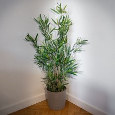 Artemis Umetna okrasna rastlina v bambusovem loncu Umetne rastline