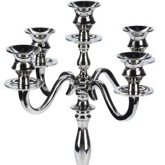 shumee Srebrni svečnik s 5 kraki