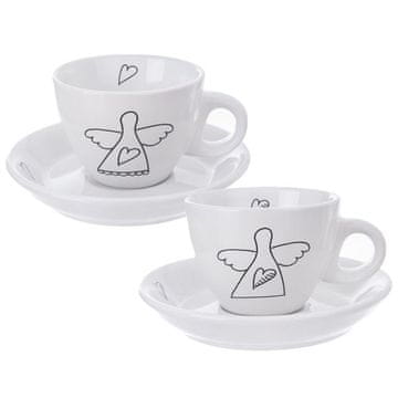 Artemis 2x komplet skodelic za espresso kavo, komplet skodelic Angel za darilo