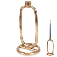 shumee Zlati aluminijasti svečnik 24 cm