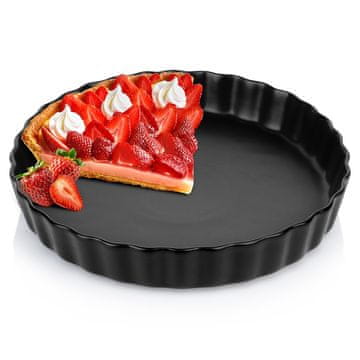 Vilde Keramični pekač za pite, črn, 24,5 cm