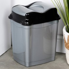 Artemis Plastični nagibni koš za odpadke za pisarno, kopalnico, kuhinjo, 16 l