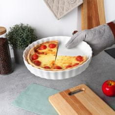 Vilde Keramični pekač za pite, bel, 24,5 cm