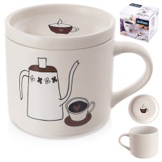 shumee Porcelanasta skodelica s pokrovom 420 ml