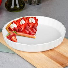 Vilde Keramični pekač za pite, bel, 24,5 cm