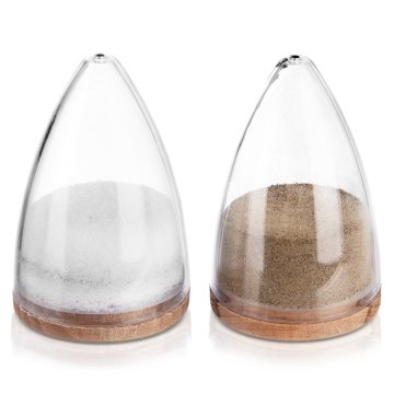 shumee Set za sol in poper. Steklena posoda za začimbe