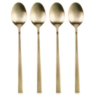 shumee Zlate jeklene koktajl žličke, 4 kosi.