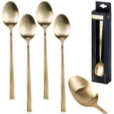 shumee Zlate jeklene koktajl žličke, 4 kosi.
