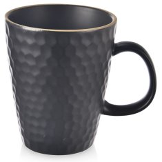 shumee Črna keramična skodelica TEA TIME 420 ml