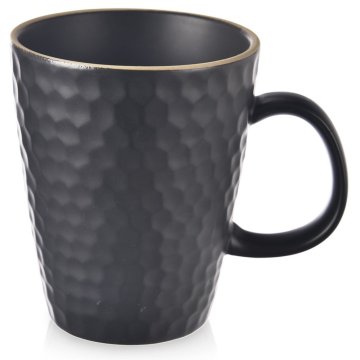 shumee Črna keramična skodelica TEA TIME 420 ml