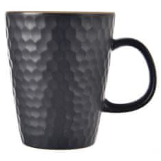 shumee Črna keramična skodelica TEA TIME 420 ml