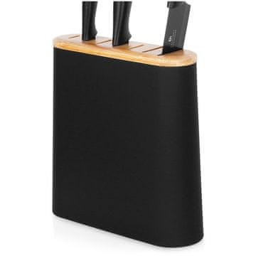 shumee Črno stojalo za kuhinjske nože Univerzalni kuhinjski noži