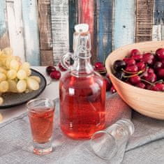 Artemis Steklenica s plutovinasto zaponko za vino, liker, sirup, sok 500 ml