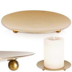 shumee Zlato kovinsko stojalo za sveče 12 cm