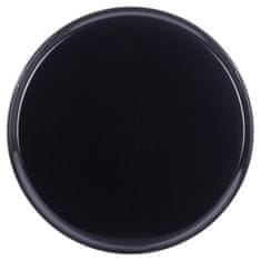 shumee Nedrseč natakarski pladenj za nošenje v restavracijah okrogel črn