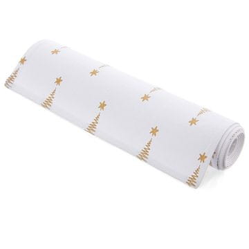 shumee Bombažna prta za mizo BOŽIČNO DREVO 130x32 cm