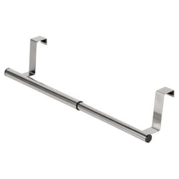 Storagesolutions Jeklen obešalnik za vrata, srebrn, nastavljiv, 25-40 cm