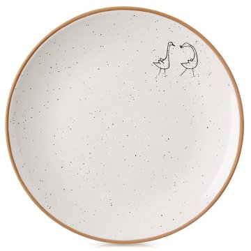 shumee Bež keramični desertni krožnik 20 cm
