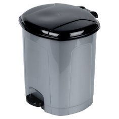 Artemis Plastični koš za odpadke s pedalom za kuhinjo, kopalnico, pisarno, 21 l
