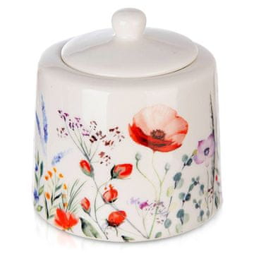 Artemis Posoda za sladkor s porcelanasto posodico za sladkor Maki s pokrovom