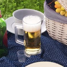 Artemis Plastični vrček za pivo, nelomljiv, za večkratno uporabo, 620 ml