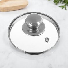 Artemis Steklena pokrovka za lonce, ponve, kozice, univerzalna 12 cm