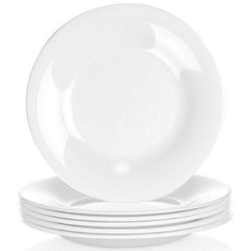 shumee Desertni krožniki iz belega stekla 18 cm 6 kosov.