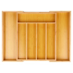 Vilde Raztegljiv predal za jedilni pribor iz bambusa 28-45x33,5 cm