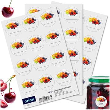 Artemis 36x samolepilne etikete univerzalne nalepke za marmelade kozarce steklenice