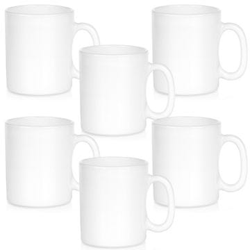 shumee Bele steklene skodelice 300 ml 6 kosov.