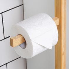 shumee Stojalo za toaletni papir iz bambusa 70 cm