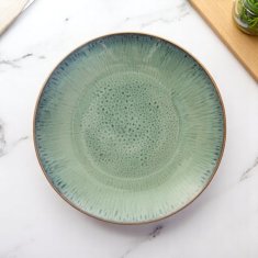 shumee Keramični krožnik za večerjo GLAZE zelen 27 cm