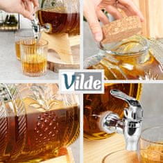 Artemis Stekleni sod Kozarec Sod za pijačo Vodka Moonshine Vino Alkohol 3L