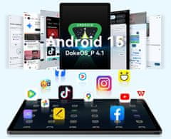 Blackview Mega 3 tablični računalnik, 30,7 cm (12.1"), 4G LTE, 12GB+256GB, Android, moder (Skyline Blue)