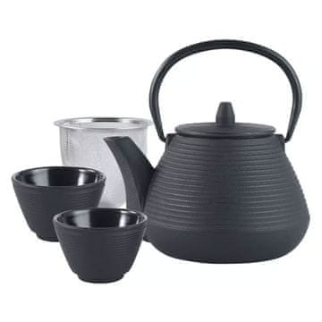 shumee LITOGELEZNI VRČ 1L S FILTERJEM IN SKODELICAMI KINGHOFF KH-1846