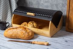 BRUNBESTE BAMBUSOVA ŠKATLA ZA KRUH Z NOŽEM ZA KRUH 2773 ČRNA