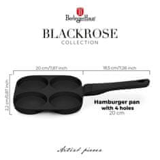 shumee TITANOVA PONVA 26 CM ZA HAMBURGERJE, JAJCA, BERLINGER HAUS BH-7797 ČRNE ROŽE
