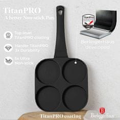 shumee TITANOVA PONVA 26 CM ZA HAMBURGERJE, JAJCA, BERLINGER HAUS BH-7797 ČRNE ROŽE